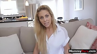 Blonde Stepmom Succumbs To Blackmail From Stepson